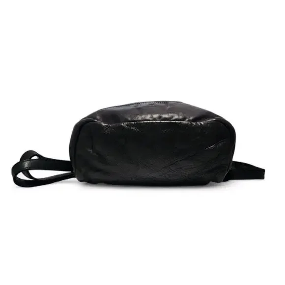 Harbour 2nd Black Genuine Leather Large Backpack Convertible Shoulder Bag Purse - Picture 11 of 11